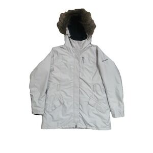 Columbia BEVERLY MOUNTAIN II Women's XL4056 Omni-Heat Winter Jacket Gray No Belt